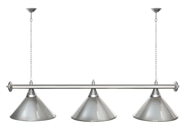 Лампа "STARTBILLIARDS" 3 пл.(плафоны хром, штанга хром)