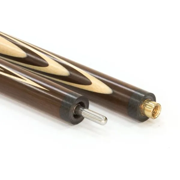 Кий / пирамида 2-pc "Классика" (коричневый граб, граб) 13 запилов