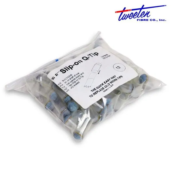Колпачок для кия Tweeten Slip-On Q-Tip ø13мм прозрачный 100шт.