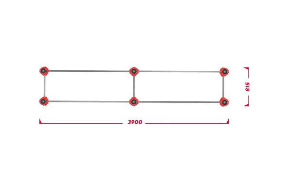 Нержавеющие двойные брусья для воркаута