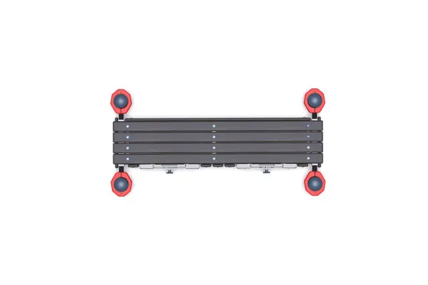 Горизонтальная гимнастическая скамья WorkOut 108х3,5мм