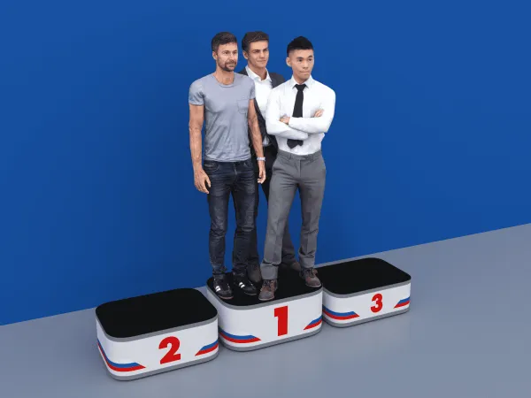 Пьедестал (ЭКО) Матрешка 812х612мм (закругленный)