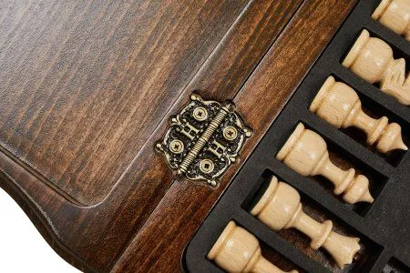 Шахматы резные с Араратом, ручкой и ложементом 40, Haleyan