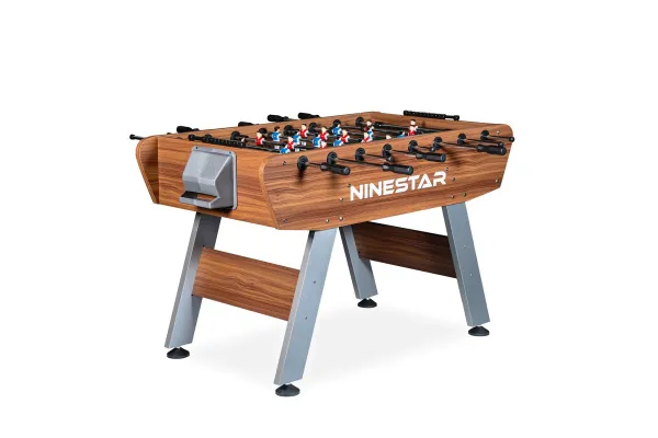 Игровой стол - футбол "PlayOff" (140х73х88см) коричнево-серый