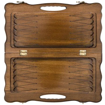 Нарды резные "Орел" с ручкой 50, Haleyan