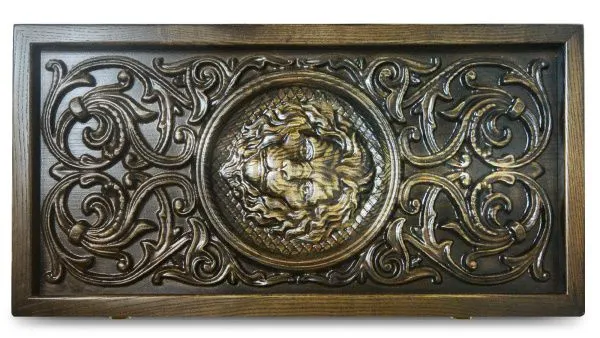 Нарды-шашки резные "Лео" 25 из ясеня