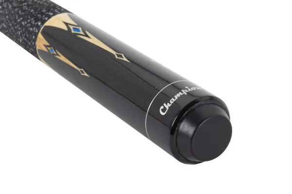 Кий для пула 2-pc "Classic Champion A-3" (черно-натуральный) с оплеткой ирландский лен