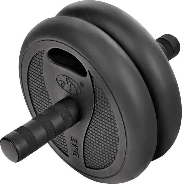 Гантели разборные пластиковые 2*20 кг, 2 штанги, ролик для пресса