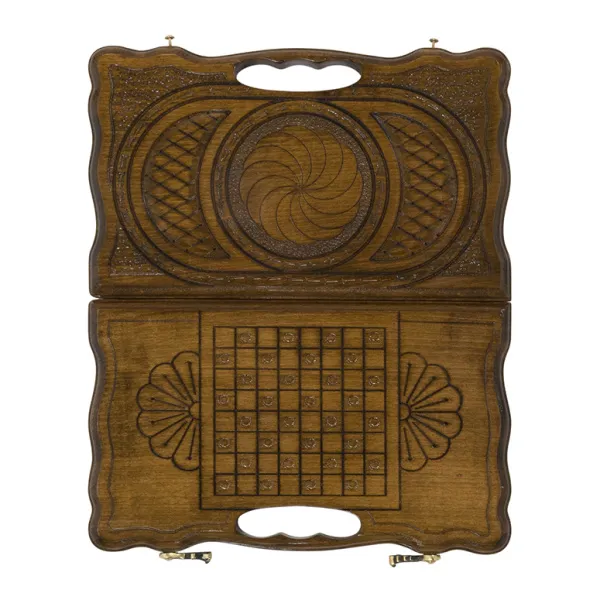 Нарды резные "Бесконечность" с ручкой 30, Haleyan