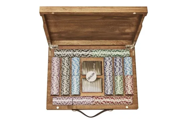 Набор для покера Crown на 500 фишек в кейсе из ясеня, Partida