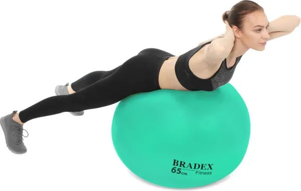 Мяч для фитнеса «ФИТБОЛ-65» с насосом, мятный