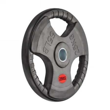 Диск VictoryFit 51 мм. обрезиненный с 3-мя хватами, 25 кг