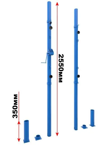 Волейбольные универсальные стойки для открытых площадок