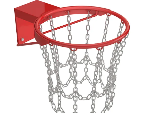 Баскетбольное антивандальное кольцо с цепью, диаметр 450 мм