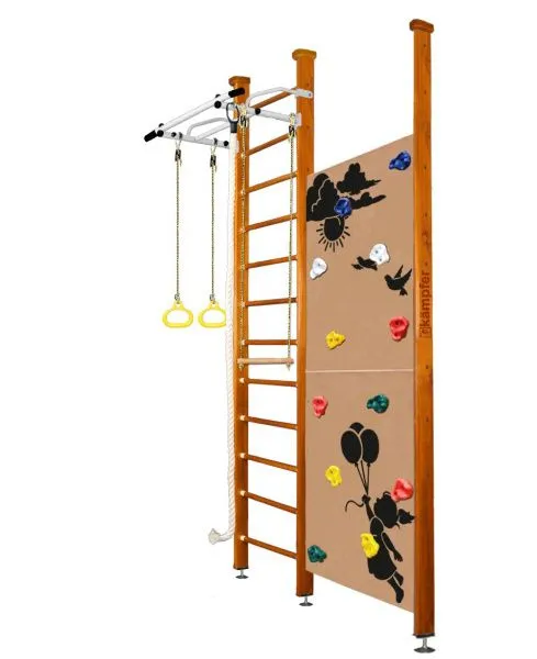 Шведская стенка Kampfer Jungle Ceiling Girl (№3 Классический Высота 3 м белый антик турник)