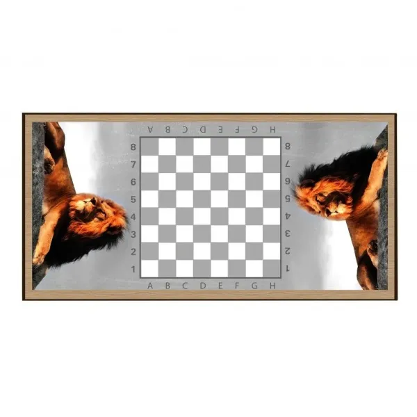 Нарды + Шашки Сирия Лев в Саванне средние (Россия, дерево, 50 см), Partida