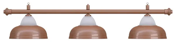 Лампа на три плафона «Crown» (бронзовая штанга, бронзовый плафон D38см)