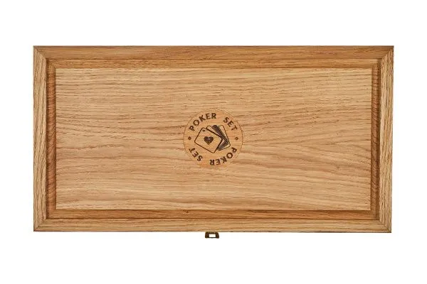 Дубовый кейс на 300 фишек