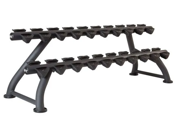 Горизонтальная стойка для хранения гантелей на 10 пар UFC