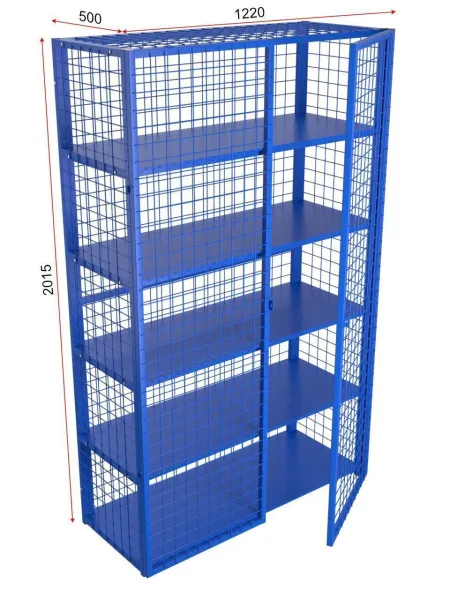 Стеллаж для спортивного инвентаря закрытого типа разборный