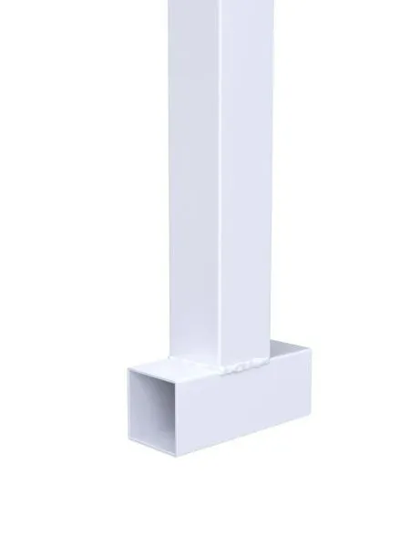 Баскетбольная стойка разборная с трен. щитом 1200х900 мм из метал. листа с усиленным кольцом