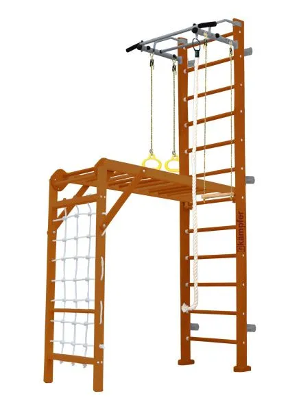 Шведская стенка Kampfer Union Wall (№3 Классический Высота 3 м белый антик турник)