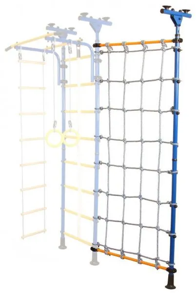 Стойка-сетка Юный Атлет Пол-потолок (синий/желтый)