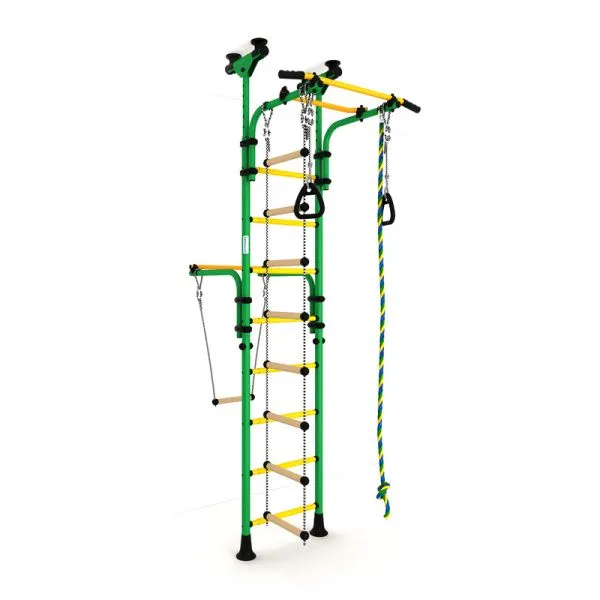 Шведская стенка ROMANA Карусель Олимпиец-1 490 (зеленый/желтый)