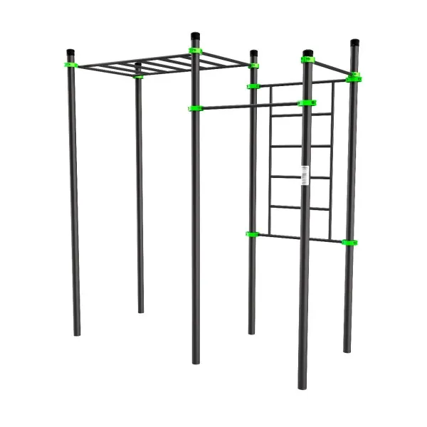 W218 Воркаут (2 перекладины, шведская стенка, рукоход классический) ZAVODSPORTA