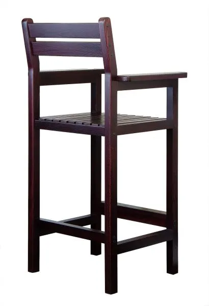 Кресло бильярдное из ясеня, цвет махагон