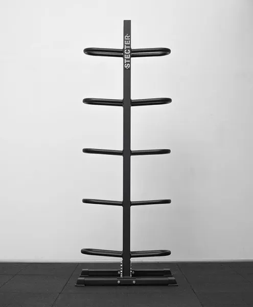 Напольная двухсторонняя стойка для медболов на 10 шт