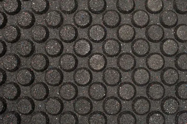 Напольное резиновое покрытие 1000х1000х30 мм ECO (цвет - черный)