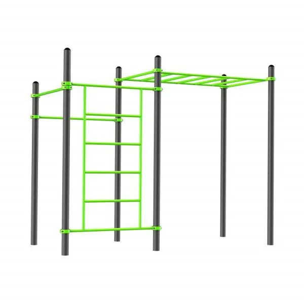 W318 Воркаут (2 перекладины, шведская стенка, рукоход классический) ZAVODSPORTA