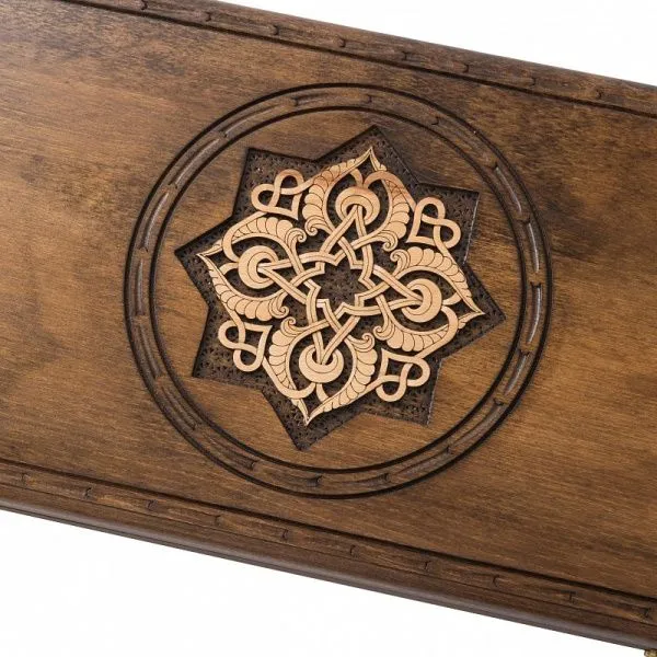 Нарды резные "Золотой Узор 2", Mirzoyan