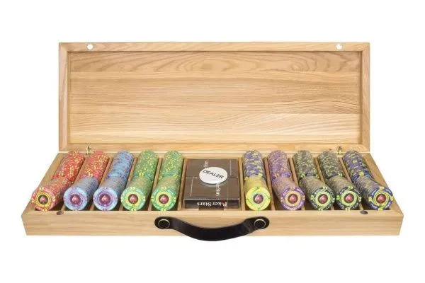 Набор для покера EPT Ceramic на 500 фишек в кейсе из ясеня v2, Partida