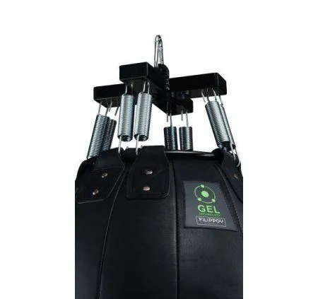 Боксерская груша PREMIUM GEL FILIPPOV. Кожа (Черный)