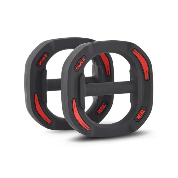 Памп-штанга для аэробики 19,8 кг c двумя дополнительными дисками по 5 кг REBEL