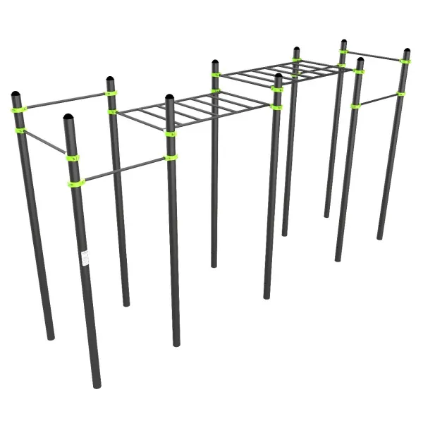 W348 Воркаут (рукоход классический двухуровневый, 6 перекладин) ZAVODSPORTA