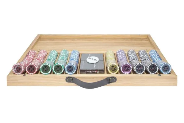 Набор для покера Ultimate на 500 фишек в кейсе из ясеня v2, Partida