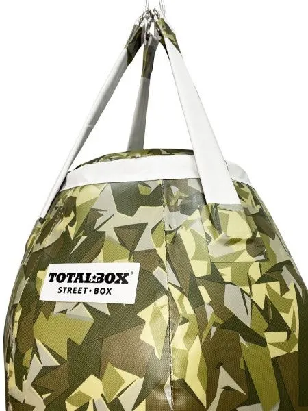 Груша боксерская набивная Уличная бочка малая Street Box TOTALBOX Зеленый камуфляж