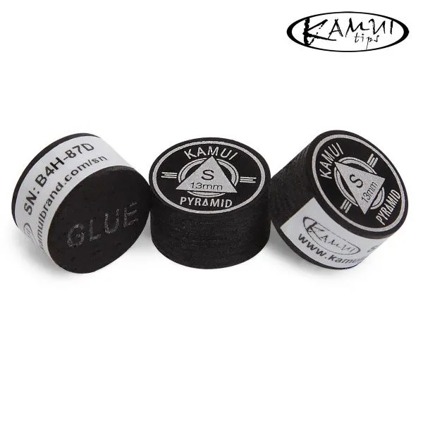 Наклейка для кия Kamui Pyramid Black ø13мм Soft 1шт.