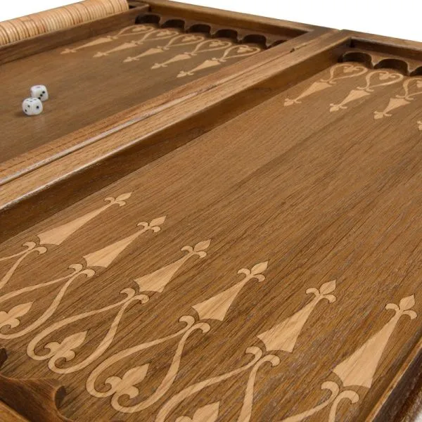 Нарды Ивановские "Охотники на Привале" бук, патина