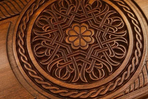 Нарды резные "Армянский фрактал 2" 60, Ustyan