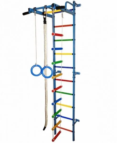 Детский спортивный комплекс Формула Здоровья Карапуз-5А (синий-радуга)