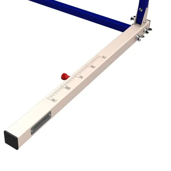 Барьер для легкой атлетики переменной высоты с противовесом (складной)