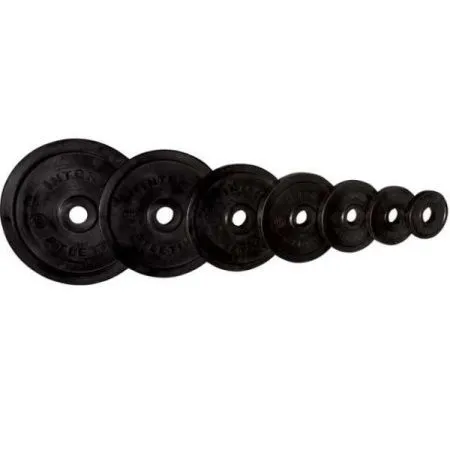 Диск "олимпийский" обрезиненный чёрный V-Sport