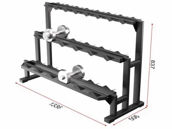 Стойка для гантелей разборная (на 20 мест)