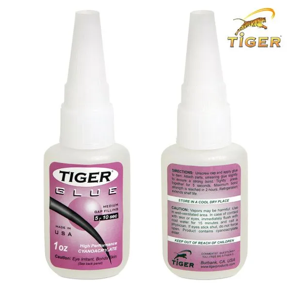 Клей для наклеек Tiger Insta-Cure+Tip Glue 30мл 1 шт.