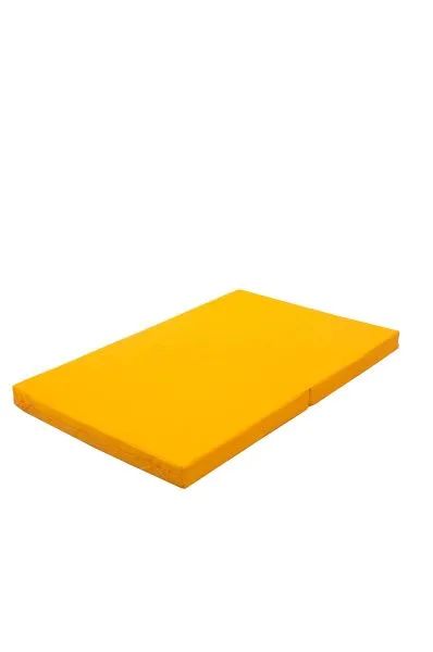 Мат № 8 (100 х 200 х 10) складной 1 сложение "КМС" жёлтый