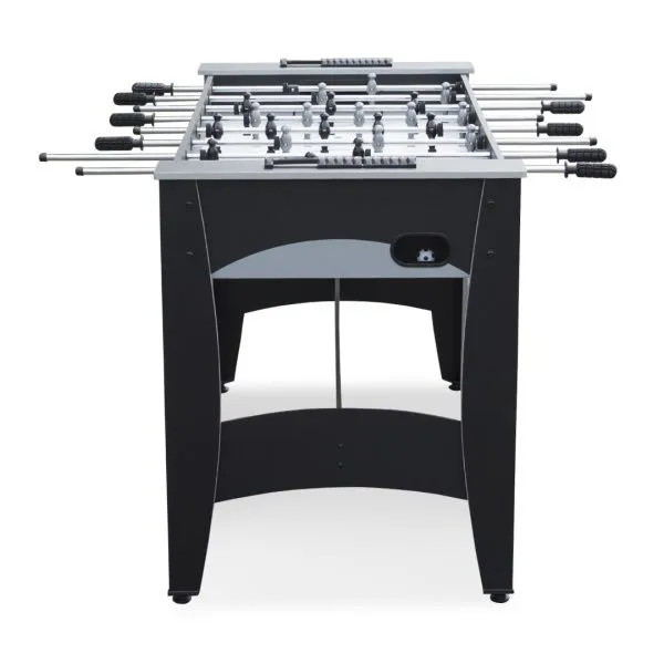Игровой стол футбол Hit черно-серебристый